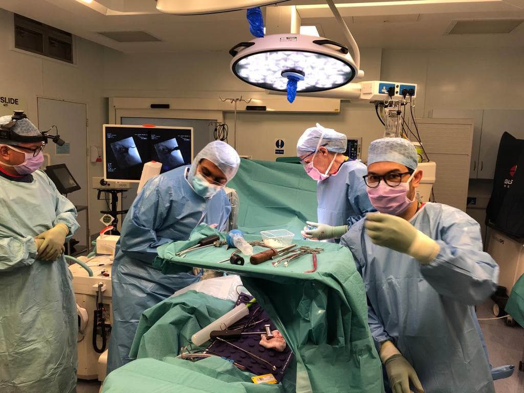 In the operating theatre